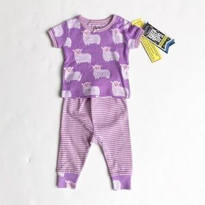 Hatley NWT sheep print Pajamas 3-6 months